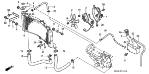 CBR900RR Радиатор