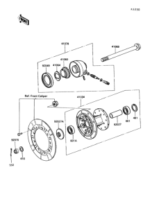 KL250 Переднее колесо