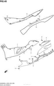 AN400Z (ABS) Side Leg Shield (An400Zal4 E28)