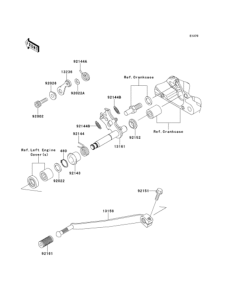EJ650 Механизм переключения передач