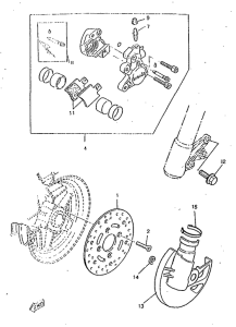 CW50RSX Передний тормоз