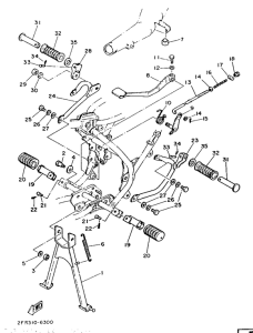 RD50 Stand. footrest