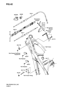 RM-Z250 Clutch cable