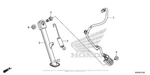 CB500F (ABS) Подножка