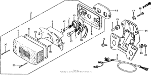 CX500 Cx500c taillight