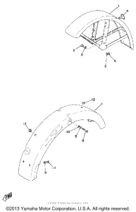RD200A Крыло переднее и задние