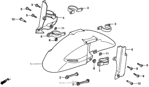 CBR900RR Front fender 96-97