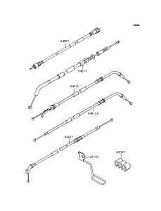 ZR400 Тросы управления