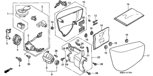 VT1100C2 Side cover / key set