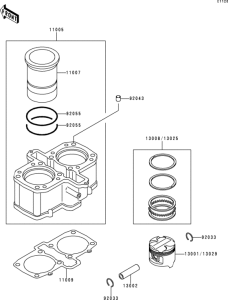 EN500 Цилиндр и поршни