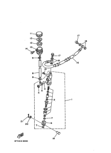 TDR50 Rr master cylinder assy