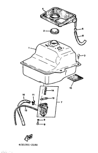 YE50 Топливный бак