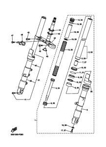 FZ6-NAHG Вилка передней оси