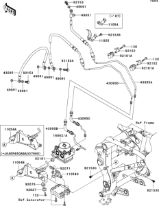 ER650 Тормозные трубки
