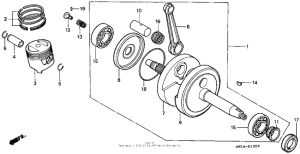 XR80R Коленвал