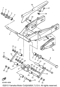 YZF600RHC Бугель
