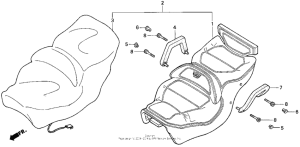 GL1500I Сиденье