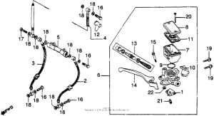 CB900 Fr. brake master cyl. 82