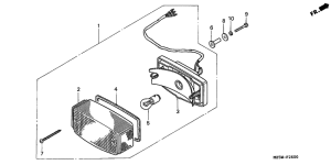 VF750C Taillight unit ass`y