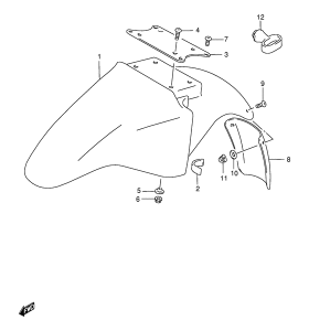 GS500 Переднее крыло