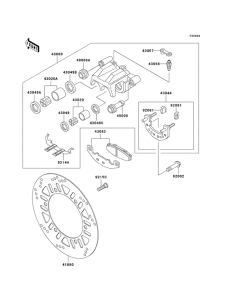 EX250 Передний суппорт