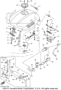 FZS1000N Топливный бак