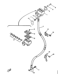 DT125 Bomba de freno delantera