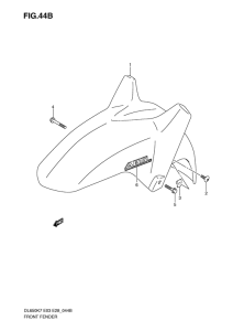 DL650 (ABS) Переднее крыло