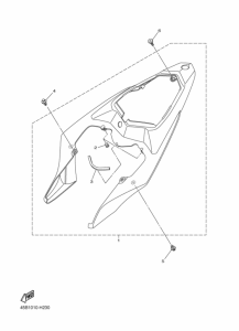 YZF-R1 Крышка боковая