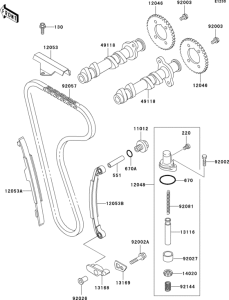 EX250 Распред вал