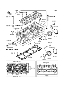 ZX1200 Головка цилиндров