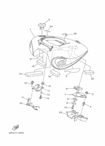 XV1900CU Топливный бак