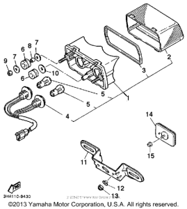 FZR600RD Фонарь