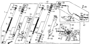 VF1100C Передняя вилка