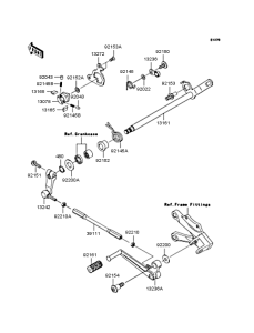 ZX1000 Механизм переключения передач