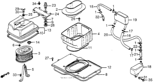 GL1200I Воздушный фильтр