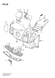 UH125 Багажник передний
