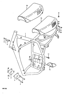 RM100 Frame - seat