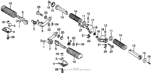 GL1000 Подножки