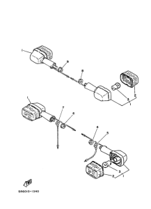 RZ50 Rear flasher light assy
