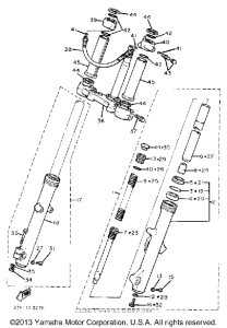 XV920MK Передняя вилка
