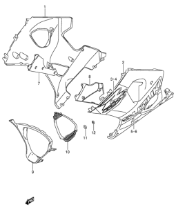 GSX-R1000 Under cowling