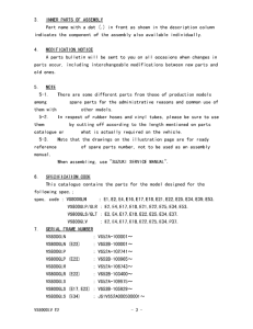 VS800 Catalog preface