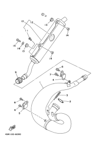 WR250Z Выхлопная система