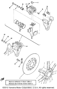 XS750E Rear disc brake - caliper