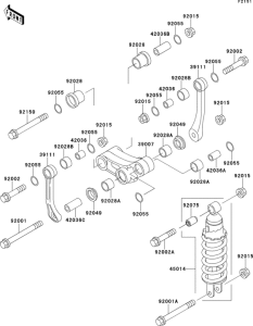 EX250 Подвеска  /  амортизатор