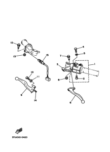 TZR50 ﾊﾝﾄﾞﾙｽｲﾂﾁ. ﾚﾊﾞｰ