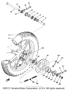 XS400D Переднее колесо