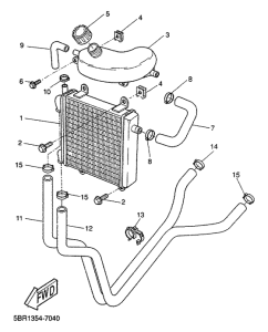 YQ50 Радиатор и Патрубки