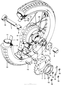 CB350 Переднее колесо